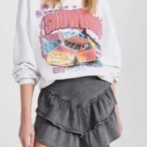 MOTHER NWT grey denim skirt